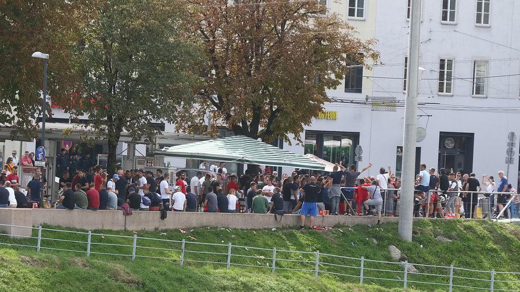 Red Bull Salzburg - Roter Stern Belgrad: Fans in der Altstadt II