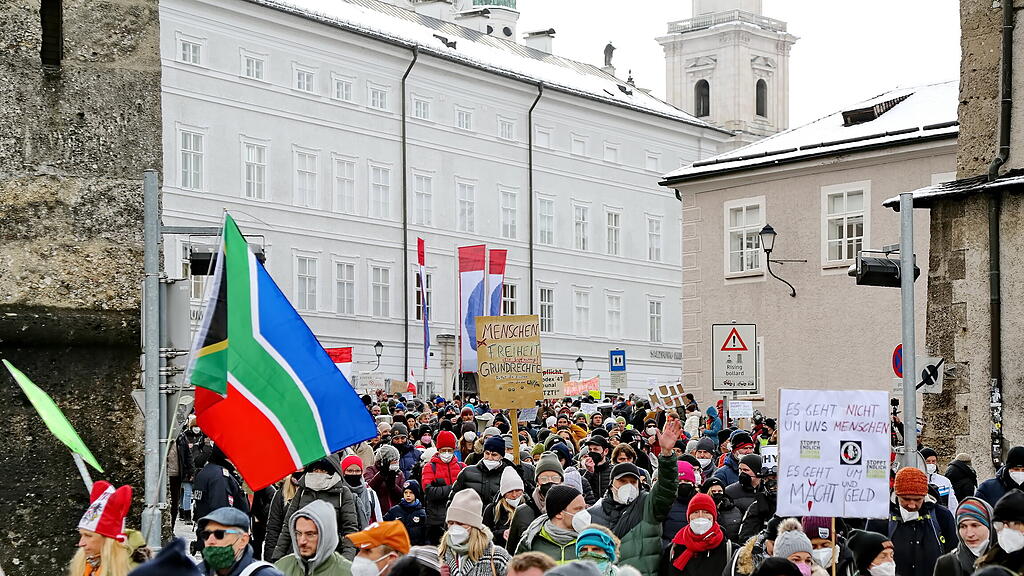 Corona-Demo in Salzburg