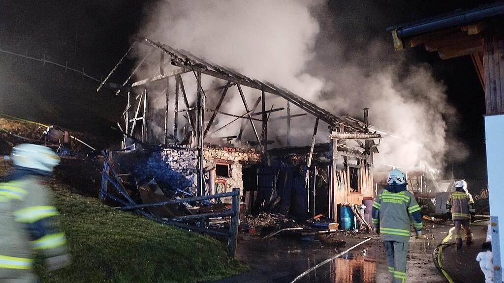 Stallbrand in Bramberg