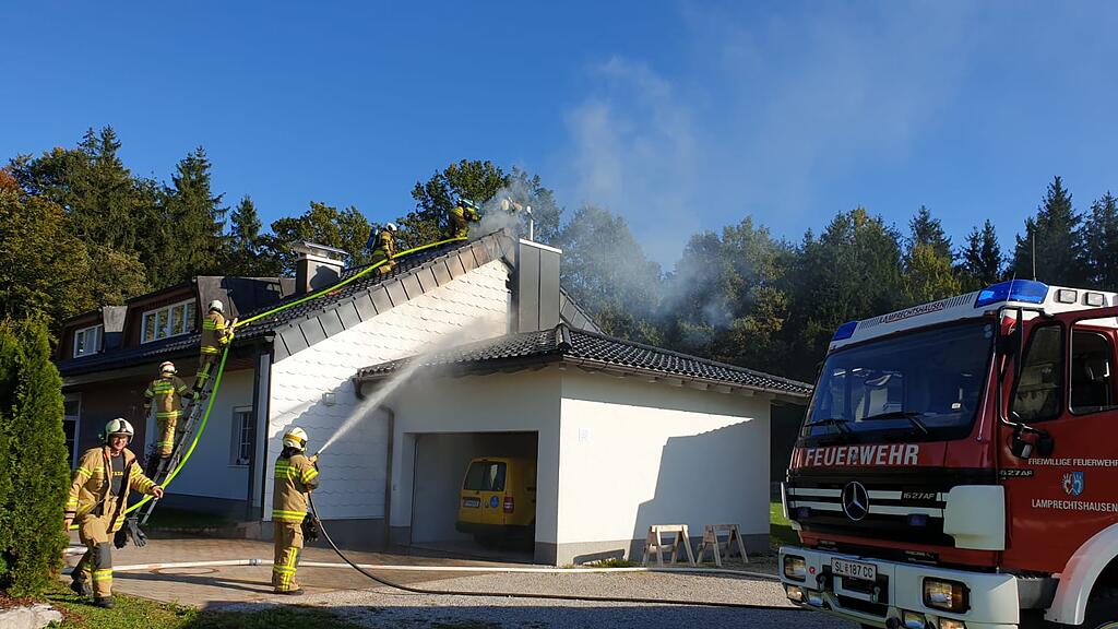 Dachstuhlbrand in Lamprechtshausen