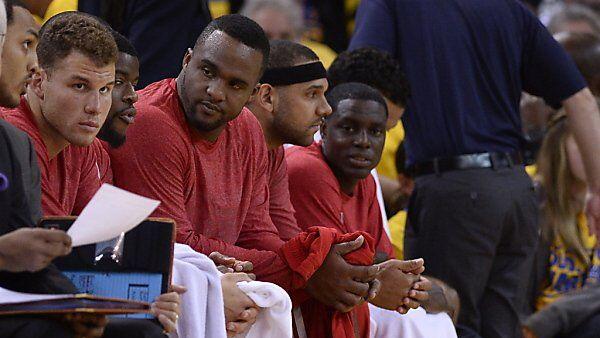 Die Clippers trugen ihre Aufwärmleiberl verkehrt