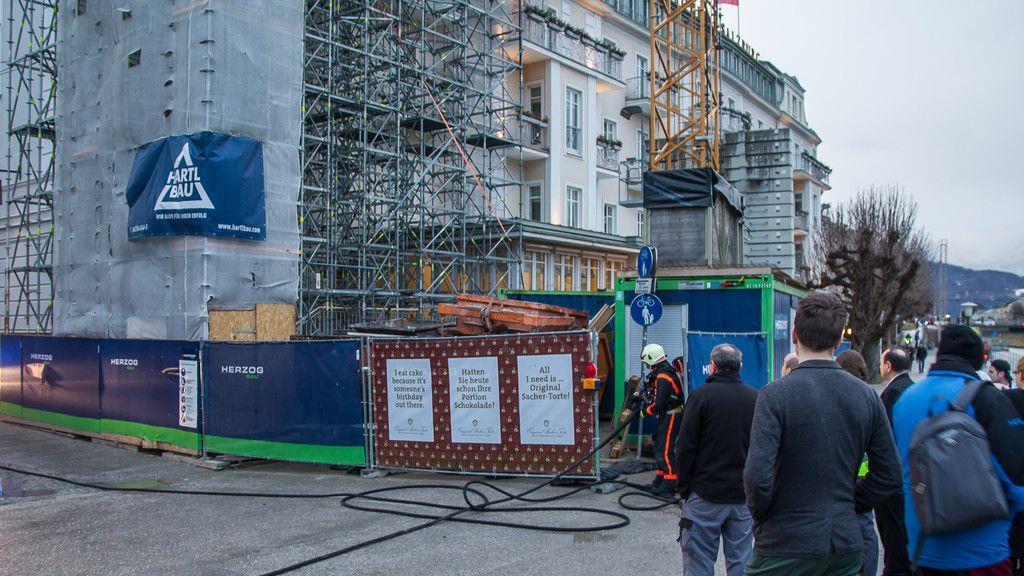 Brand im Hotel Sacher
