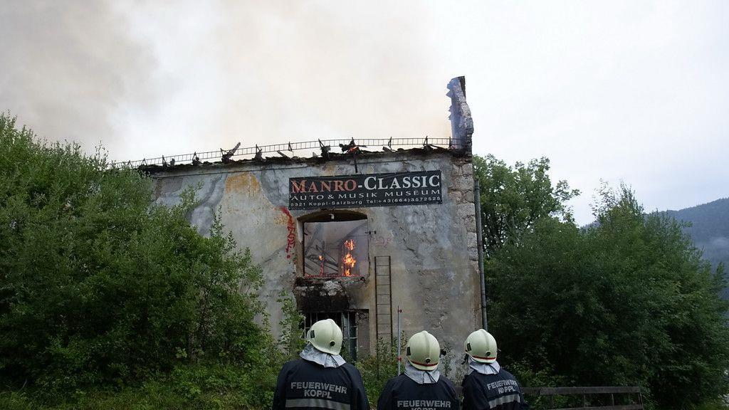 Brand beim Gut Guggenthal