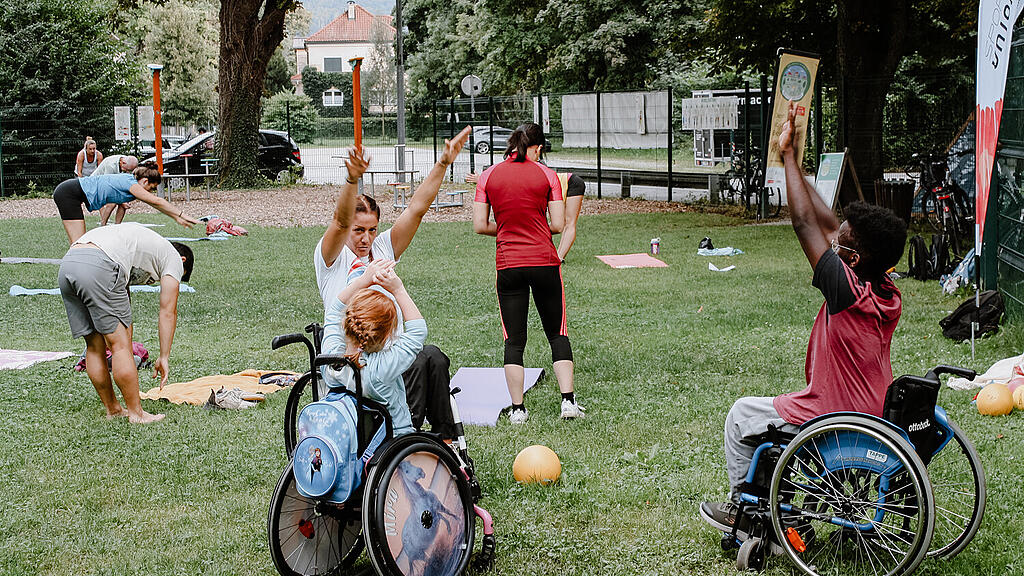 Bewegt im Park, Inklusives Training, Sportunion