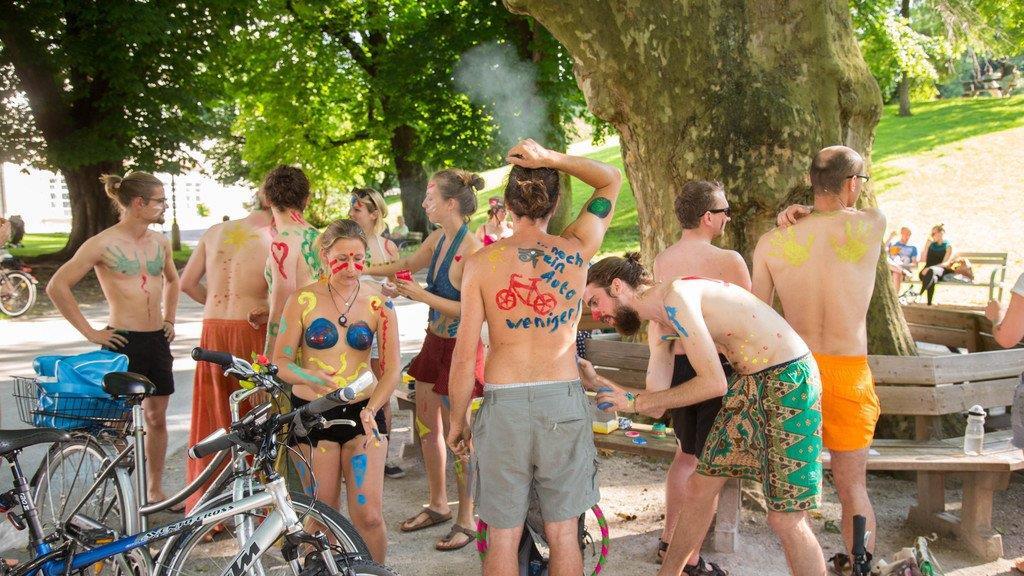 "World Naked Bike Ride" in Salzburg I