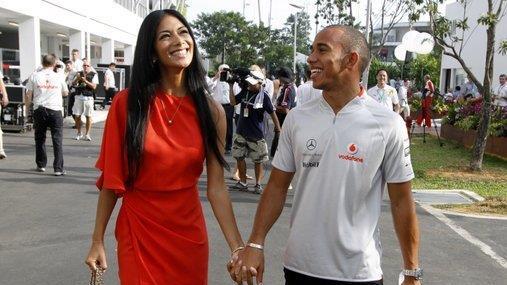 Nicole Scherzinger und Lewis Hamiltion