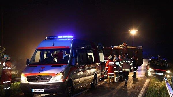 Bilder der Unfallstelle in Nußdorf