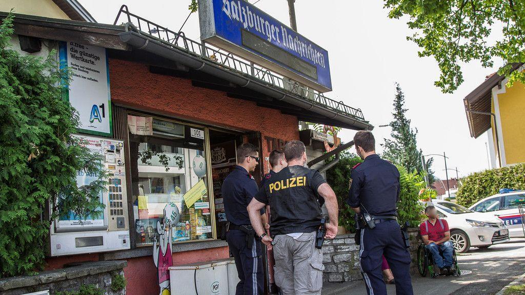 Überfall auf Trafik in Liefering: Bilder vom Tatort