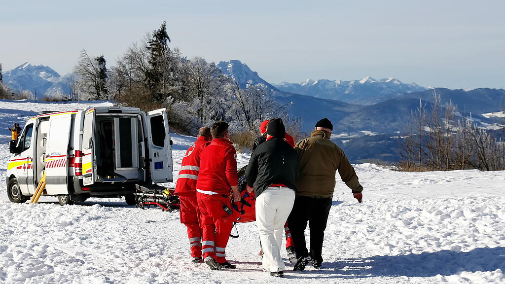 Rodelunfall am Gaisberg