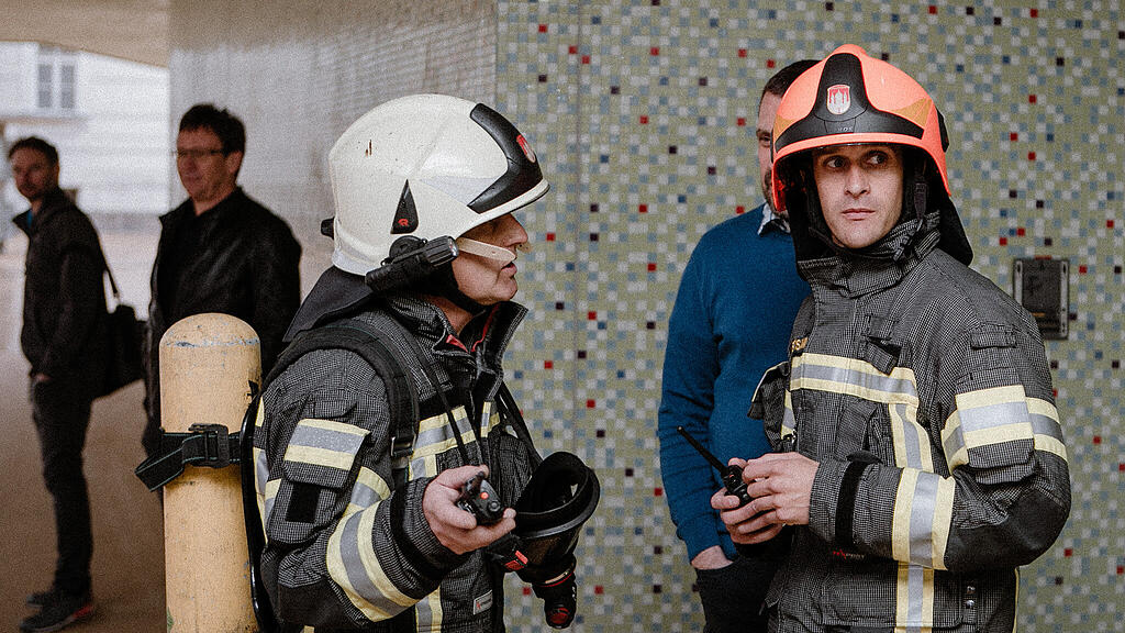 Feuerwehrübung im neuen Seniorenwohnhaus Nonntal