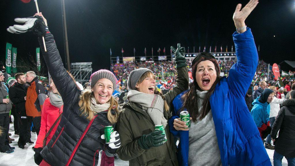Mega-Stimmung beim Nachtslalom in Flachau