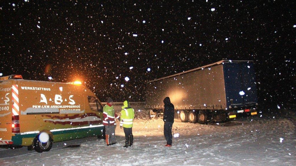 Sattelschlepper-Unfall auf A10