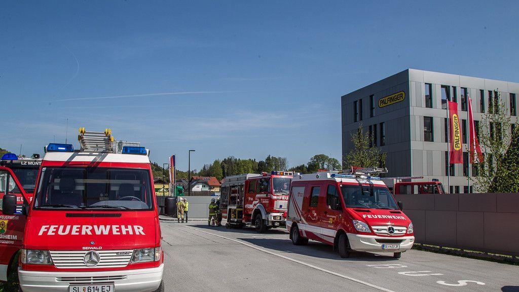 Kellerbrand bei Palfinger in Bergheim