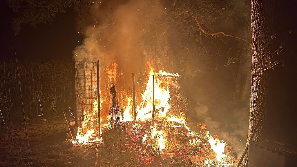 Hühnerstall-Brand in Freilassing