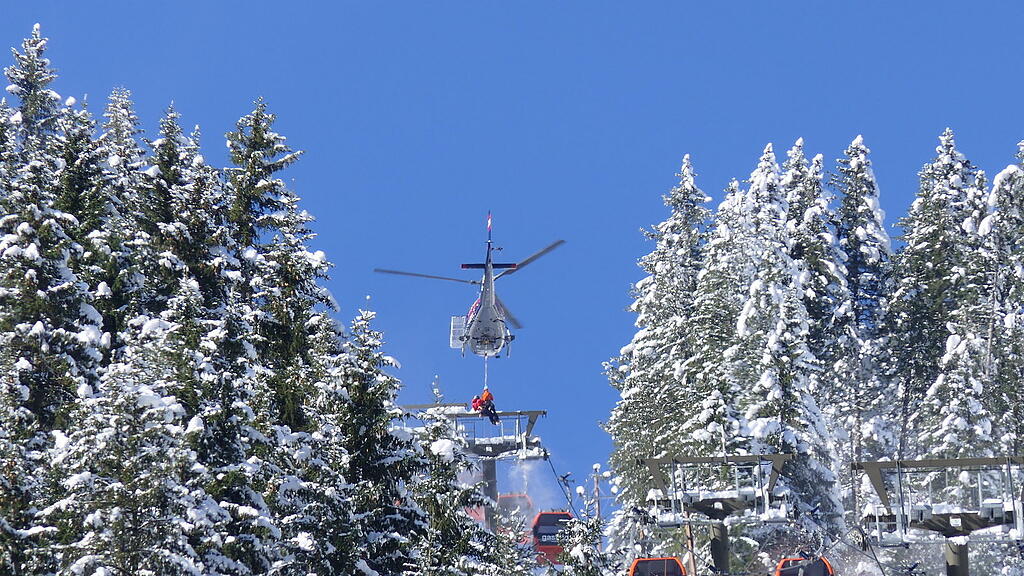 Gondelbahn-Evakuierung: Gasteiner Bergbahnen üben Ernstfall