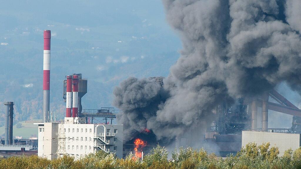 Ein Brand in einer Kühlanlage am Werksgelände der voestalpine in Linz.