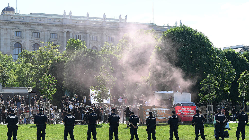 FPÖ Demo, Corona