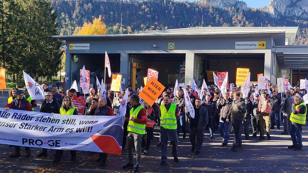 Warnstreik Metaller Salzburg Bosch