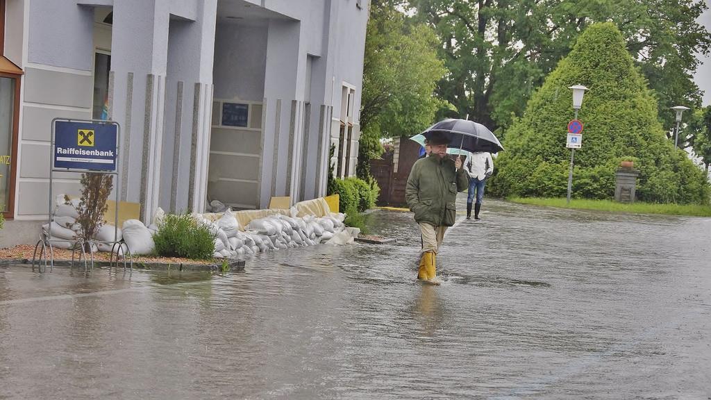 Hochwasser in Gmunden