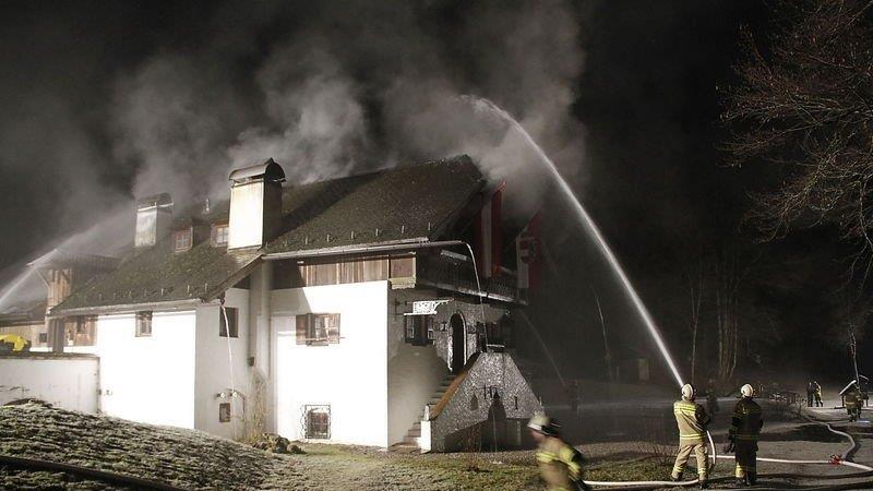 Dachstuhlbrand in Großgmain