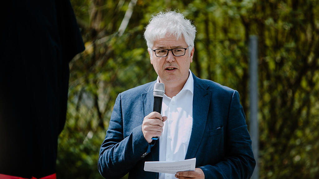 Enthüllung des Denkmals für verunfallte Arbeitnehmer