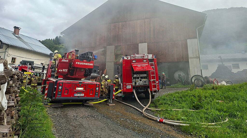 Bauernhofbrand in Bruck