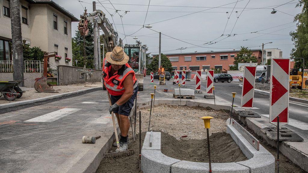 Neuer Kreisverkehr in der Kleßheimer Allee
