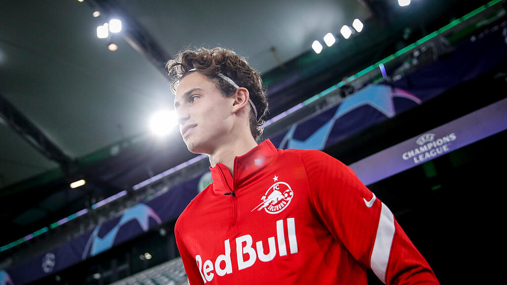 Red Bull Salzburg, Wolfsburg, Training, Aaronson