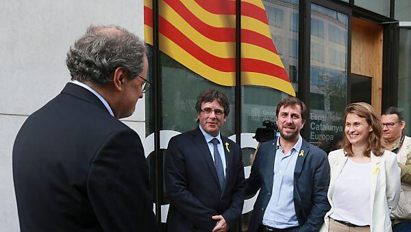 Puigdemont bei seiner Ankunft in Brüssel
