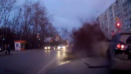 Russlands Straßen sind immer wieder für Überraschungen gut.