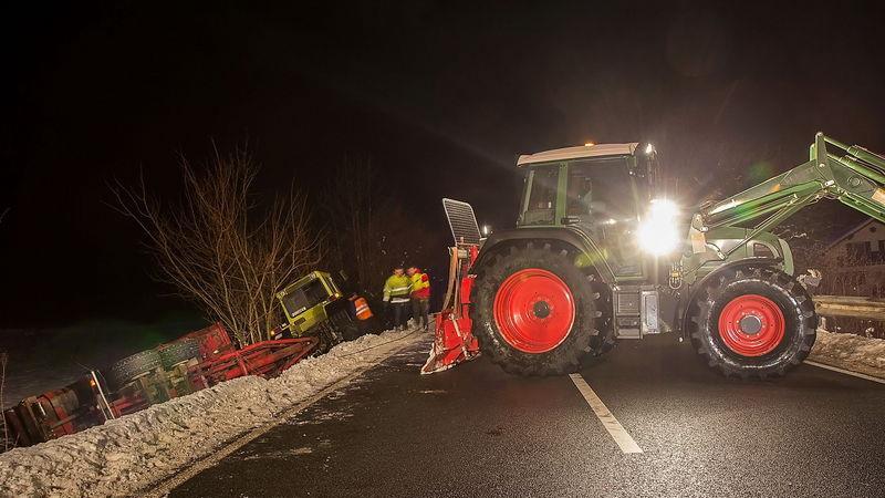 Traktor abgestürzt