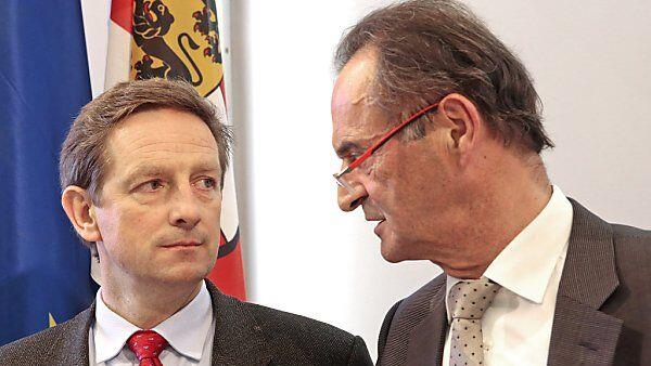 Benger (l.) mit Vorgänger Obernosterer