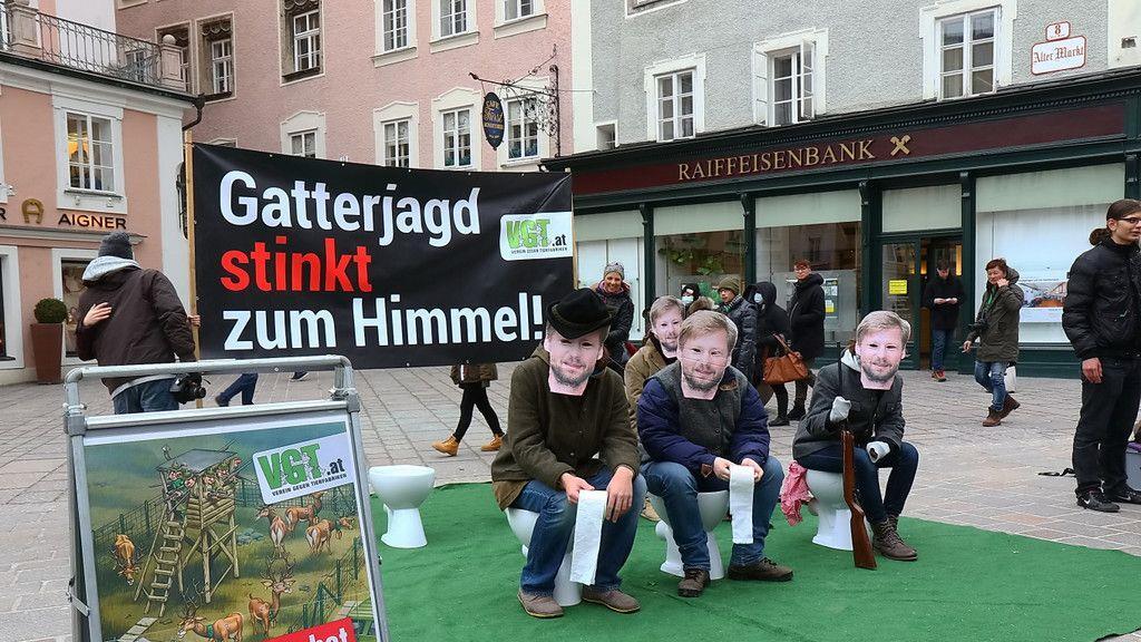 Protestaktion des VGT am Alten Markt