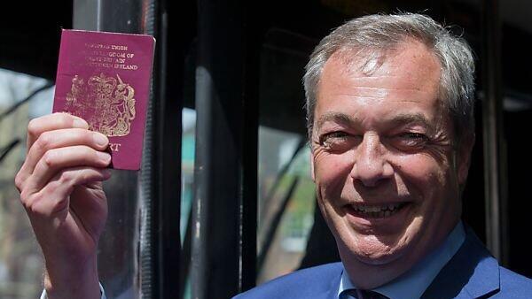 EU-Gegner Farage braucht seinen Pass bald wieder öfter