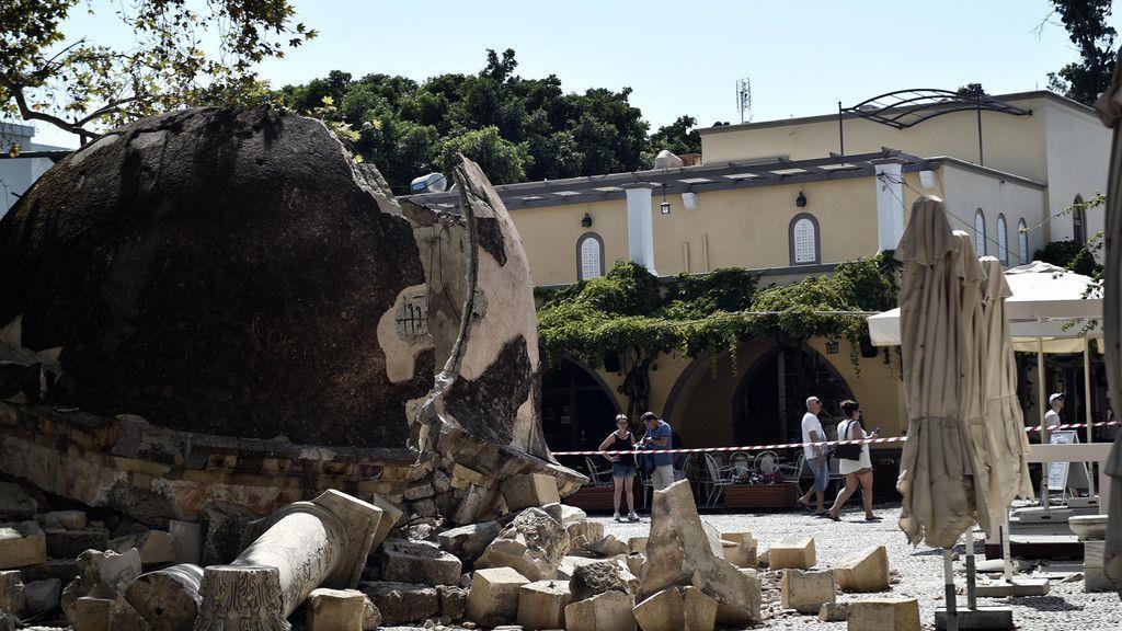 Schwere Schäden nach Erdbeben auf Kos