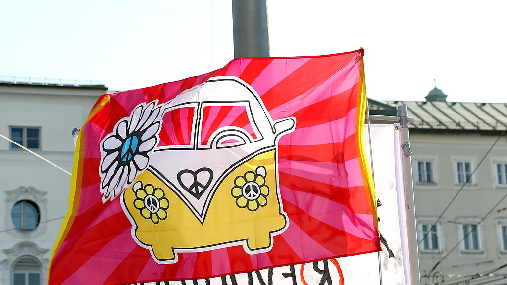 Corona-Demo Stadt Salzburg
