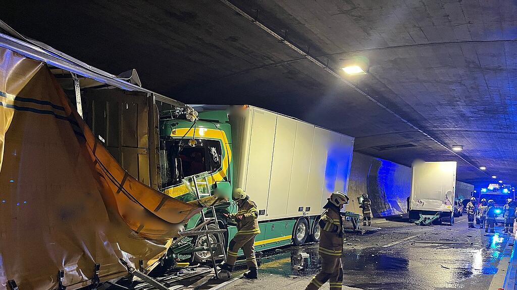 Lkw-Unfall Tauerntunnel