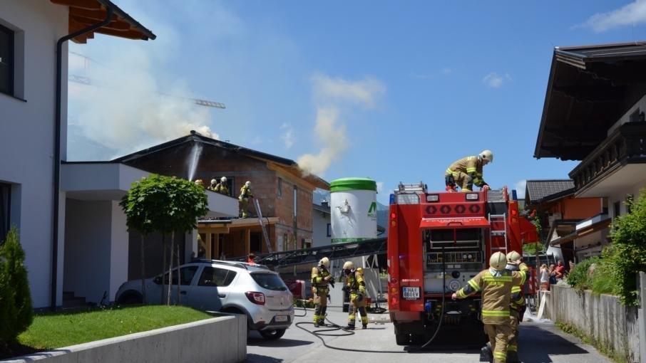 Dachstuhlbrand in Abtenau