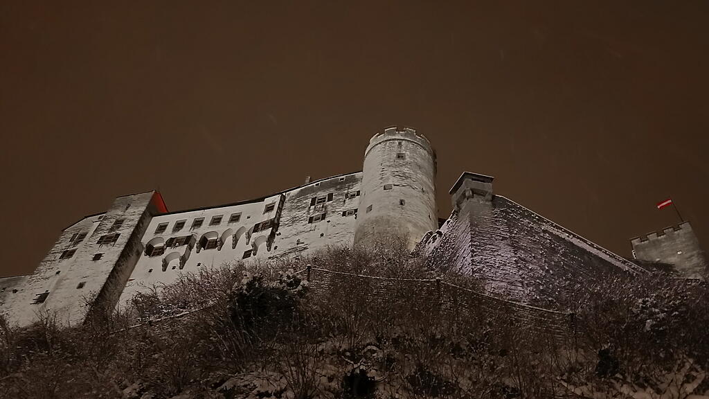 Winter in der Stadt Salzburg