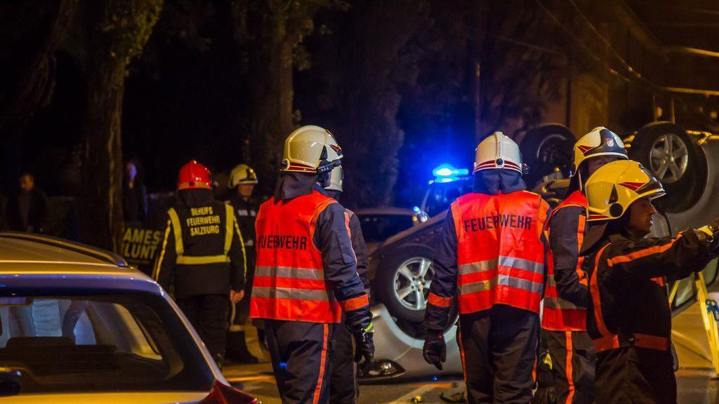 Pkw-Überschlag in der Stadt Salzburg