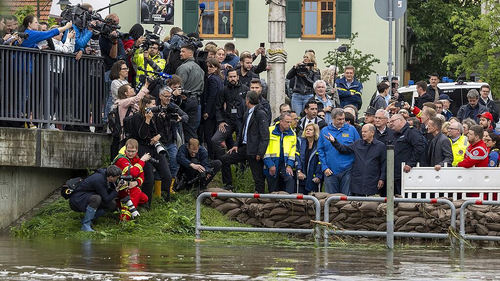Hochwasser in S\u00fcddeutschland