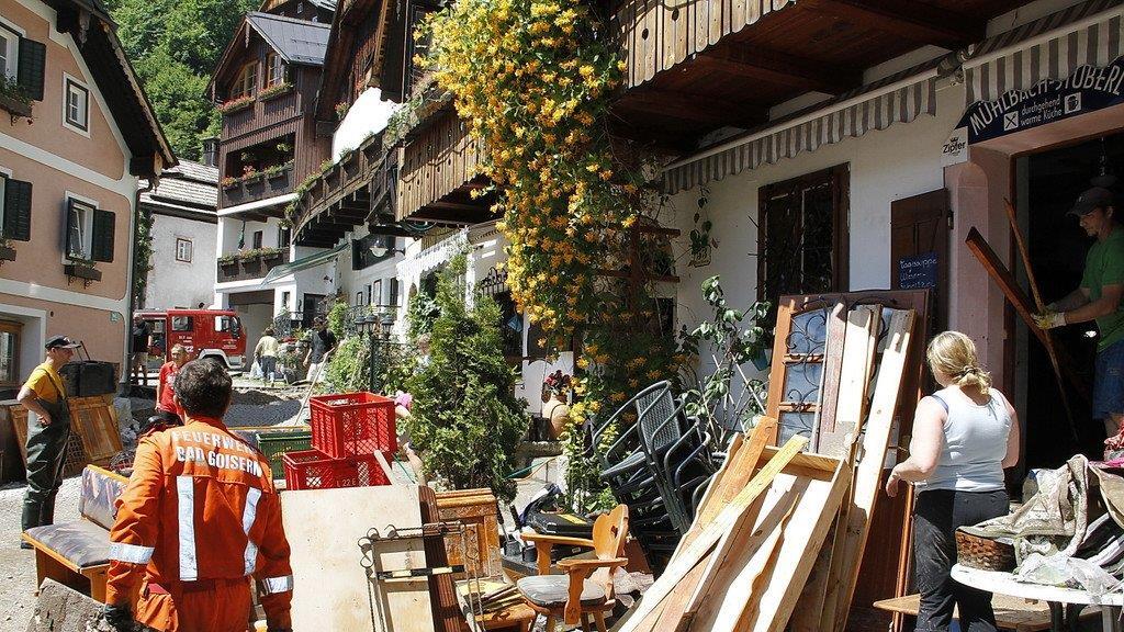Mure verwüstet Hallstatt