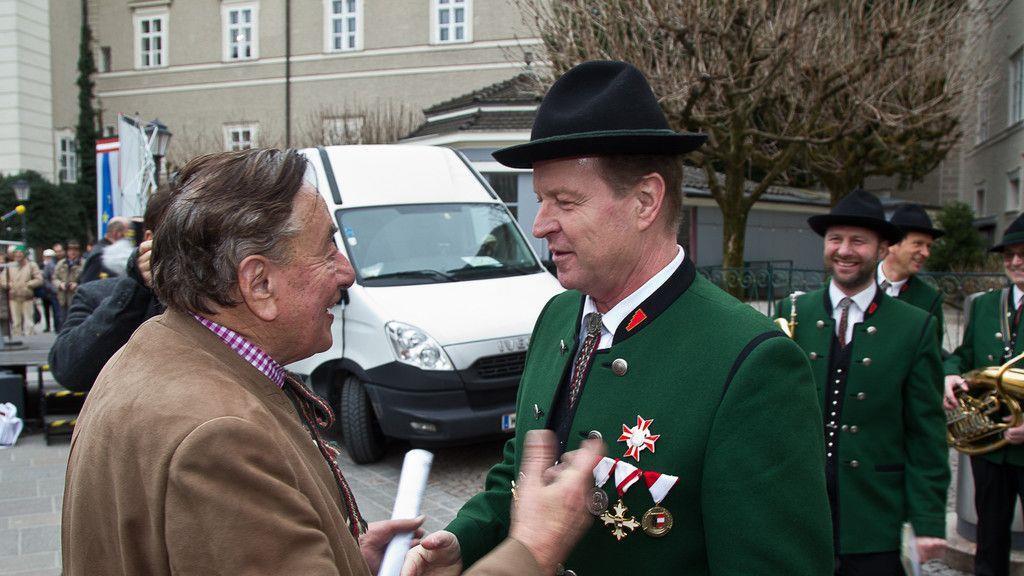 Richard Lugner auf Wahlkampftour in Salzburg II