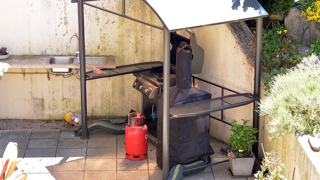 Gasflaschenbrand in Grödig