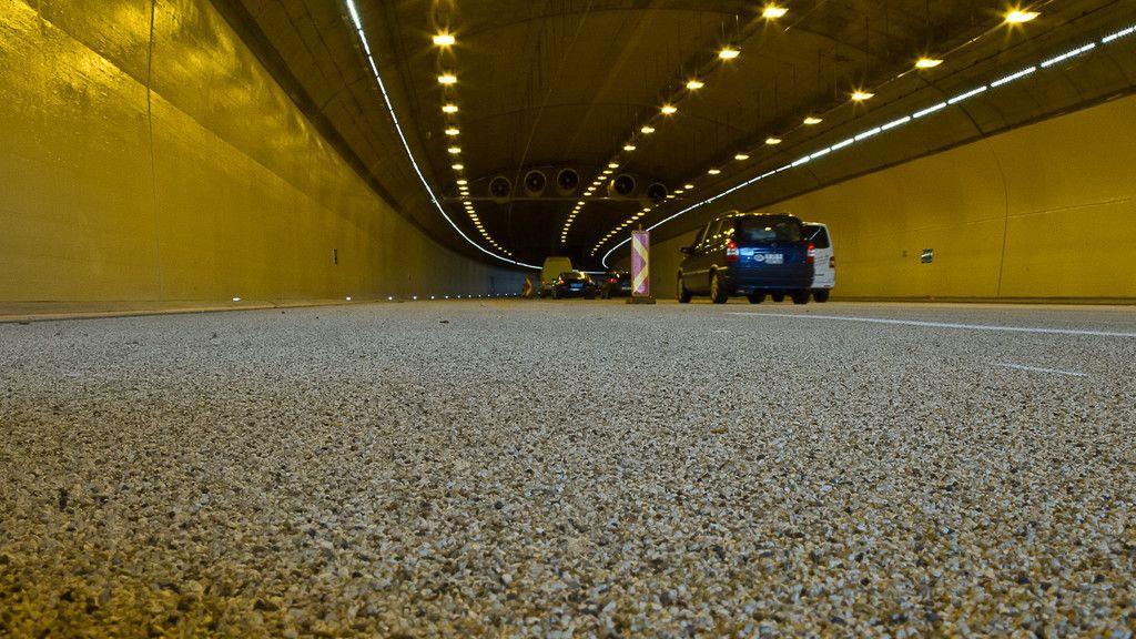 Lieferinger Tunnel: Erste Röhre saniert