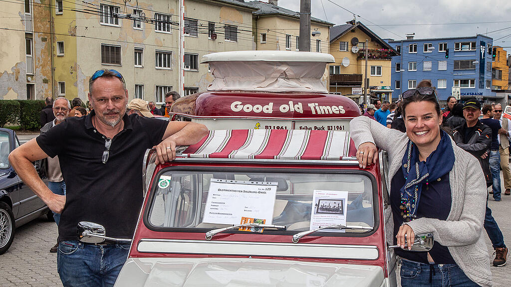 Die historischen Fahrzeugen sorgten für Begeisterung.