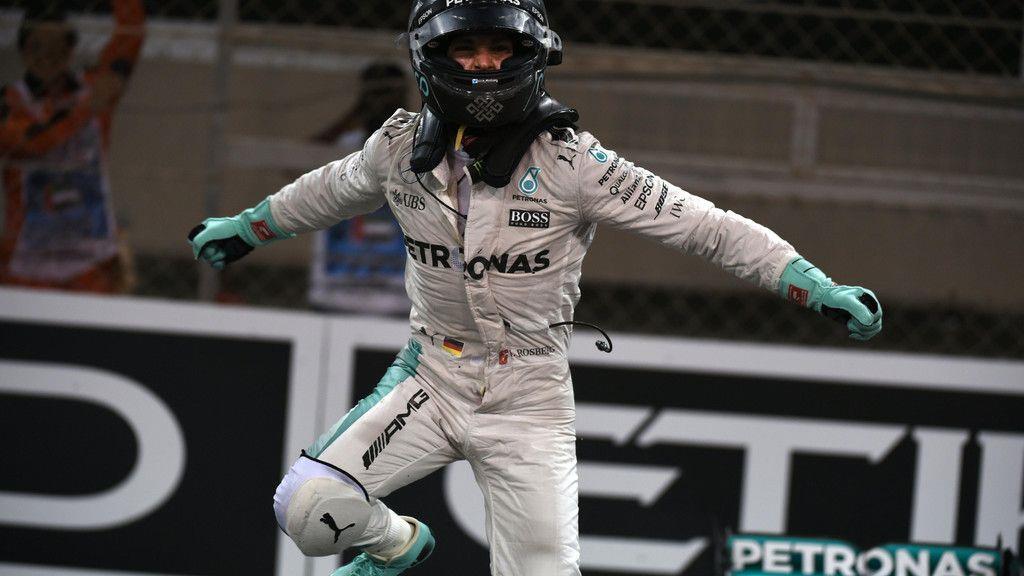 Rosberg feiert in Abu Dhabi
