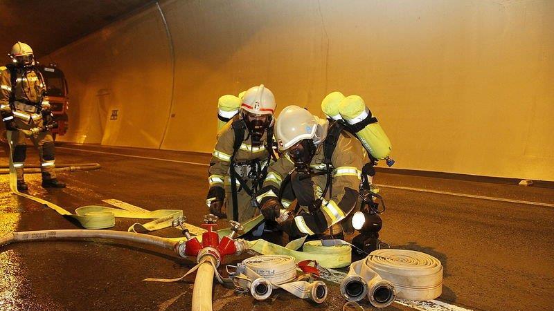 Großübung im Katschbergtunnel