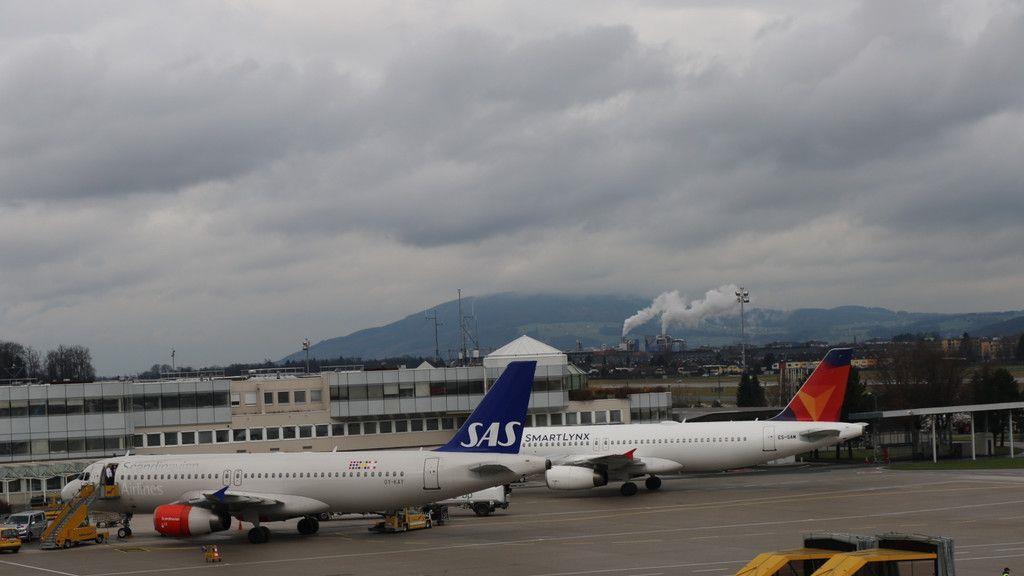 Hochbetrieb am Salzburger Flughafen