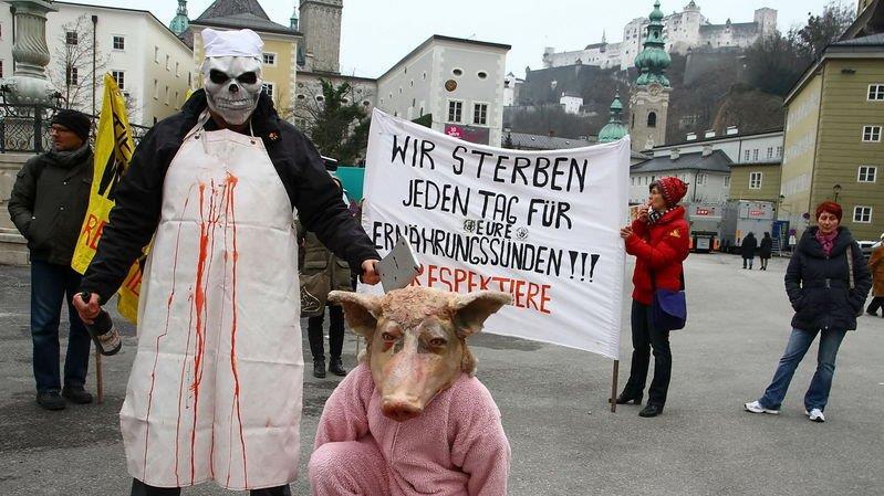 Tierrechtsdemo in Salzburg